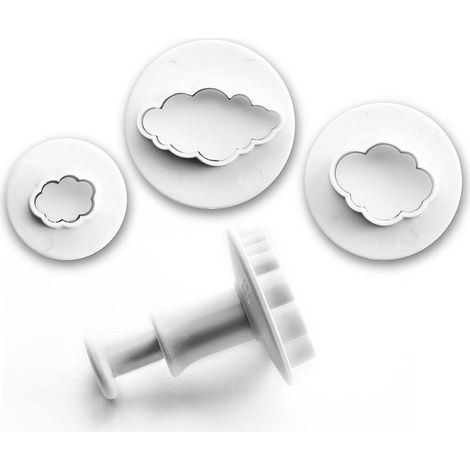 ibili Ausstechformen Wolken Silber Set 3 Teile