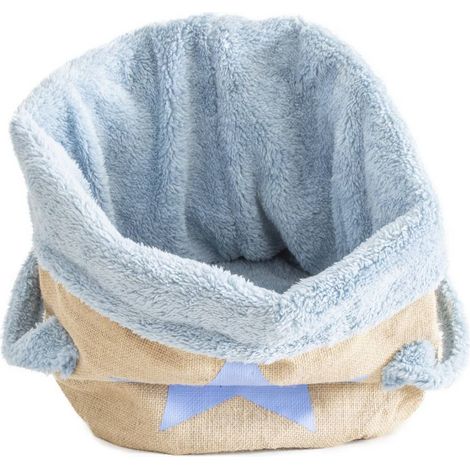 Rose - Panier en jute rembourré avec peluche douce pour chats et chiens