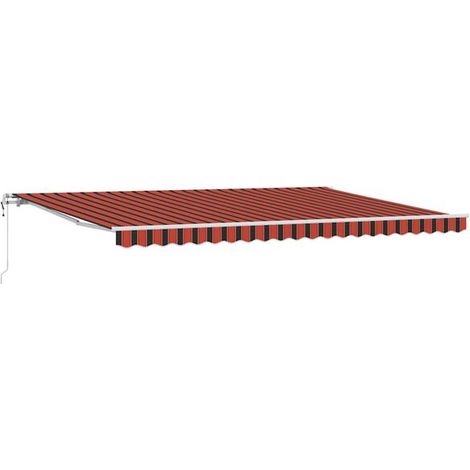 Store banne électrique rétractable, orange-brun, 500 x 300 cm (1/5)