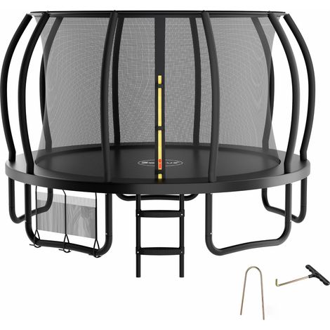 Zelsius Trampolin Schwarz Ø 366 cm für den Outdoor-Bereich, Trampolin Outdoor für maximal 150 kg (1/5)