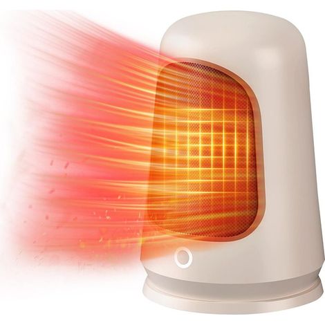 Radiateur soufflant céramique portable pour salle de bain, salon, chambre et bureau. Chauffage d'appoint efficace et silencieux. (1/5)