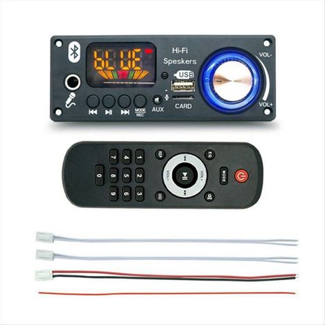 Carte Amplificateur Audio Bluetooth - 2x80 W - Lecteur MP3 FM USB TF - Alimentation DC6V-24V - Module DIY - 1 Pièce (1/5)