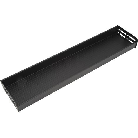 Abnehmbares, wandmontiertes Gewürzregal für Küche und Bad, 60 cm, Schwarz (1/5)