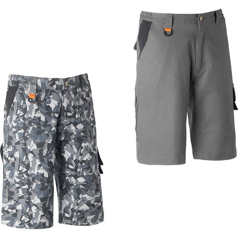 pantalone da lavoro corto kapriol "tenere pro" colore grigio, tg xxl