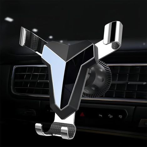 Handyhalterung fürs Auto, Lüftungsschlitzhalterung mit Metallhaken, Autozubehör für Damen und Herren, universelle drehbare Halterung (1/5)