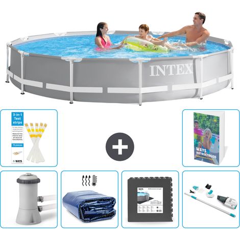 Prism Frame Pool Rund - 366x76 cm - 7-teilig S315