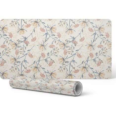 Alfombrilla de escritorio gr谩fica para el hogar y la oficina, estampado floral vintage, 120x60 cm