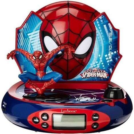 SPIDER-MAN Reveil projecteur avec effets sonores et veilleuse integree
