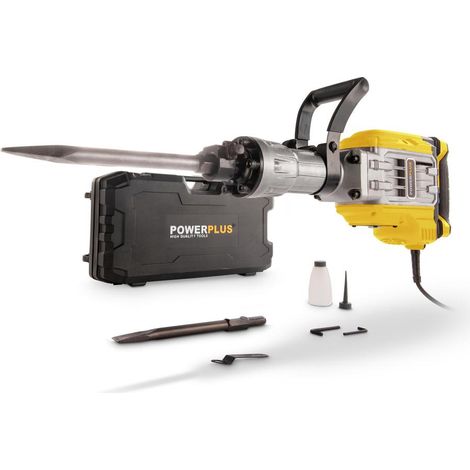 Marteau-piqueur électrique POWX11861 – Puissance 1700 W – Force d'impact 60 J – 1900 coups/min – Pour béton et maçonnerie – Varo