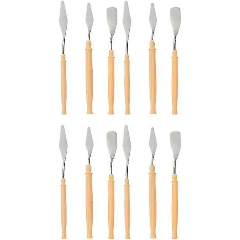 12 grattoirs pour peinture à l'huile (1/3)