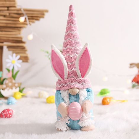 Décorations de Pâques : Lapin, Nain sans visage, Poupée, Décoration de fenêtre, Ornements pour la maison 2