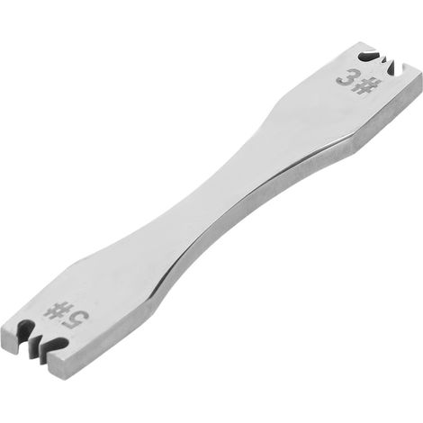 Moule en acier pour outil d'installation de fermeture éclair, accessoire pratique et facile à utiliser pour la fabrication artisanale d'articles en cuir (3 + 5 deux en un) (1/5)