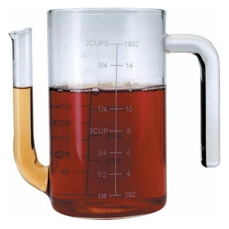 séparateur de graisse aster fat separator verre borosilicate 450ml (1/2)