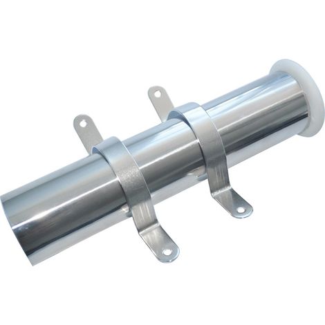 Fester Angelrutenhalter aus Edelstahl und weißem Nylon, Angelrutenhalter, Angelausrüstung, nautisches Zubehör, fester Angelrutenhalter (1/3)