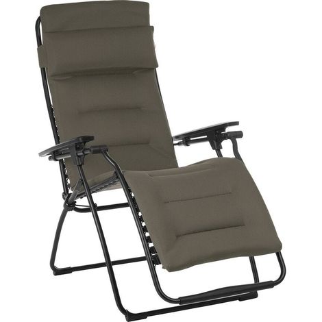 Lafuma Gepolsterte Zero-Gravity-Relaxliege Futura AirComfort® Marron Taupe LFM3120.7057