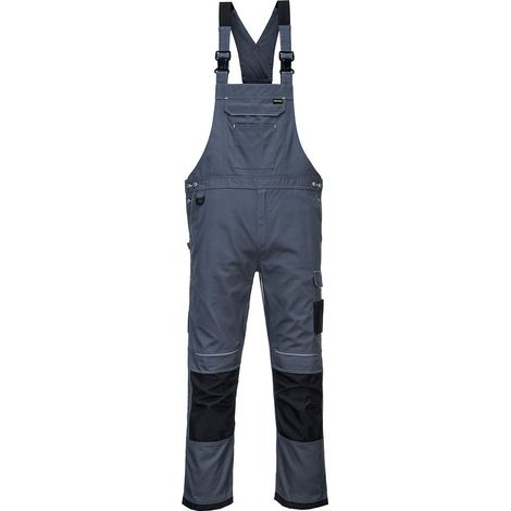 Cotte à bretelles PW3 Work couleur : Gris Zoom/Noir taille XXL - PORTWEST