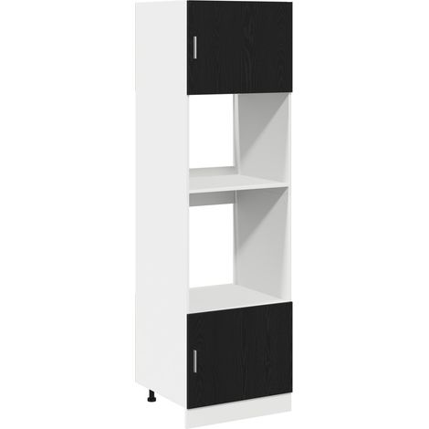 Armoire suspendue Chêne noir 60 x 57 x 207 cm Bois d'ingénierie (1/5)