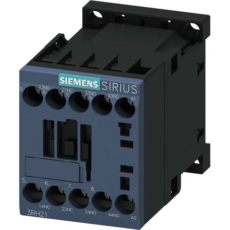 Siemens Contactor auxiliar, 3NA+1NC, AC 230V, 50/60Hz, S00, Conexión por tornillo, 3RH21311AP00