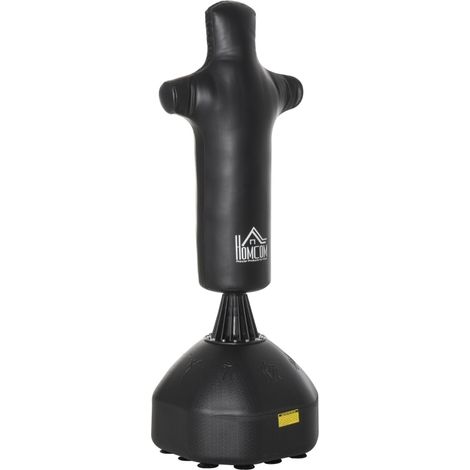 Saco de boxeo de pie 180 cm con diseño humanoide y base con ventosas negro HOMVRA (1/5)