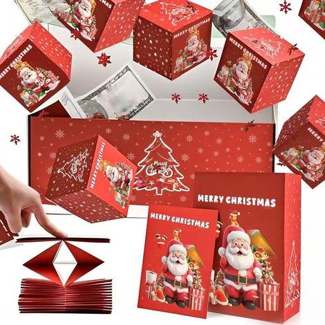 Boîte À Surprise Explosive - Boîte Pop-Up 3D Pliable Pour Cadeaux D'anniversaire Noël Saint-Valentin Mariage - Lot De 5 Pièces (1/5)
