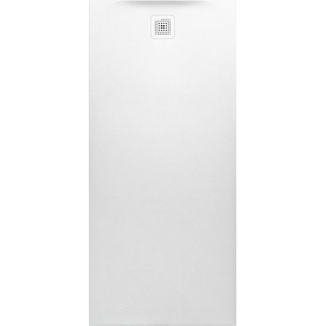 Receveur de douche rectangulaire LAUFEN PRO, bonde côté court 1800 x 800 x 46 mm blanc mat LAUFEN