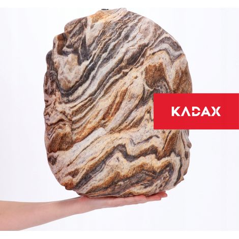 KADAX Cojín de terciopelo 33x41 cm Pebble Cojín decorativo con cremallera Cojín decorativo con fibra de silicona Cojín para sofá (modelo 17) (1/5)
