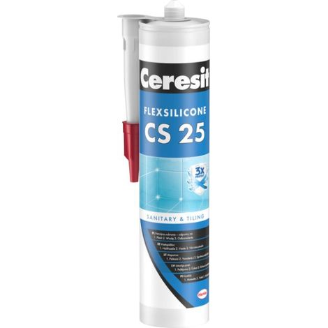 Silikondichtstoff Ceresit cs25 express flexibel schimmelresistent 280 ml