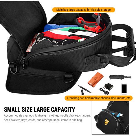 Sac de réservoir de moto multifonctionnel avec support de téléphone, sac à main adapté à la plupart des motos de cross-riding (1/5)