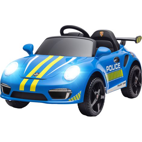 Voiture moteur Sirena Roues auxiliaires électrique pour enfants licence RUF CTR 3 Clubsport Télécommande à double, bleues (1/5)