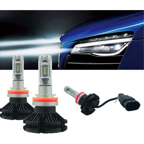 COPPIA LAMPADE LED AUTO FARI H11 X3 KIT LAMPADINE 50W 6000 LUMEN IP67