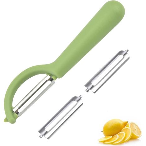 P-Éplucheur de Tupper avec 2 Lames de Rechange Eplucheur Pomme de Terre Econome Legumes pour (1/5)