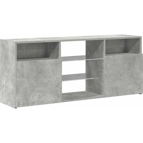 Mobile TV multimediale scaffale per televisione televisione buffet sala da pranzo soggiorno camera da letto con luci LED 120 x 30 x 50 cm grigio 020026514