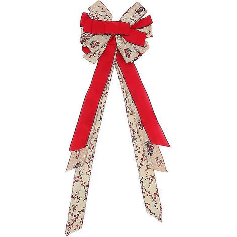 décoration de sapin de Noël avec nœud