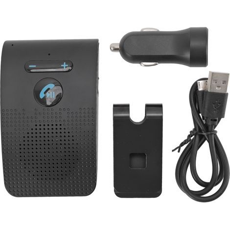 Altavoz inalámbrico Bluetooth para coche, adaptador para parasol, altavoz MP3 manos libres con clip trasero (1/5)