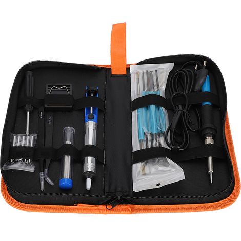 Kit de fer à souder 60W réglable 19 pièces avec pompe à dessouder et support (220V UE) (1/5)