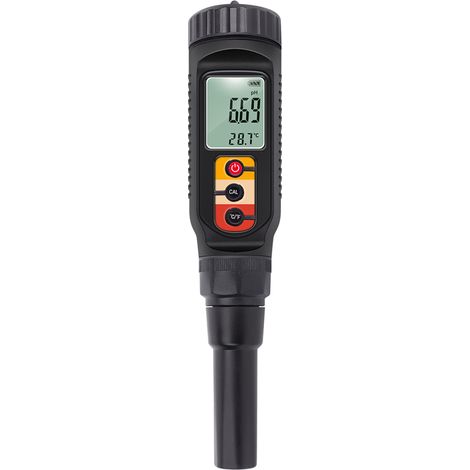 Analyseur de pH alimentaire portable 0.00-14.00pH sonde précise testeur température sol acidité viande conserves fromage pâte (1/5)