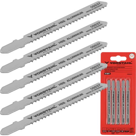 Lames de scie sauteuse pour aluminium (T) 100 mm 5 pièces Vorstahl (1/5)