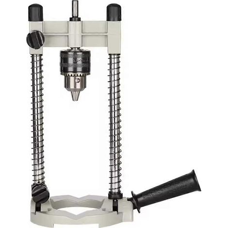 Support de perçage de précision pour tubesavec angle réglable et poignée amovibleoutil de bricolage gris clair (1/5)