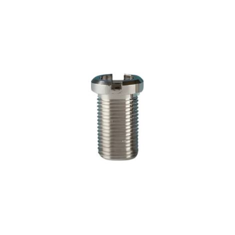 Einzelne Schraube für Spülbeckenablauf aus Edelstahl, Durchmesser 12 mm, Höhe 15,5 mm (1/2)