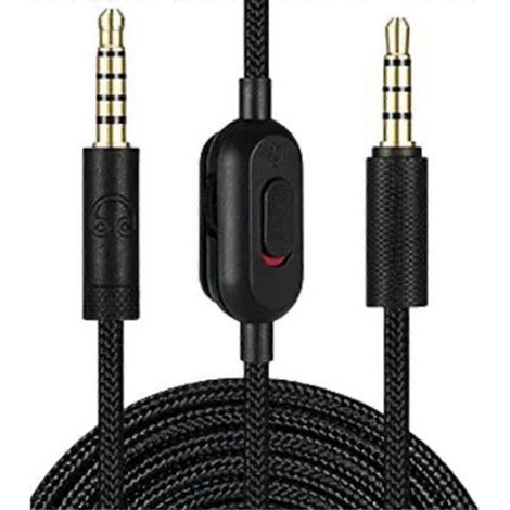 Câble audio de remplacement de 2 m pour casques GPRO X, G233 et G433. Inclut le contrôle du volume et la fonction muet. Noir. (1/5)