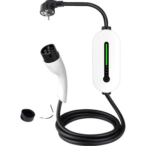 Cargador portátil para vehículos eléctricos, corriente ajustable, diseño duradero IP66, tipo 2, tipo 2 (1/2)