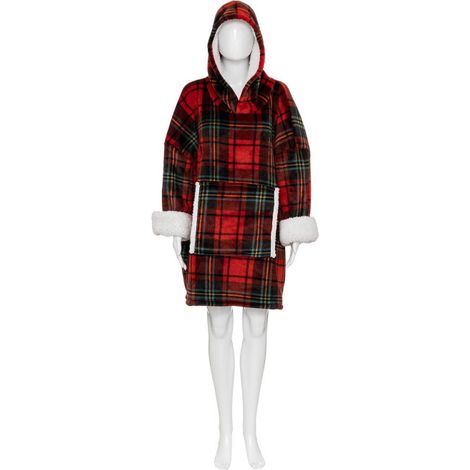 Plaid Sweat Manche "Flan" 85x118cm Tartan (1/4)