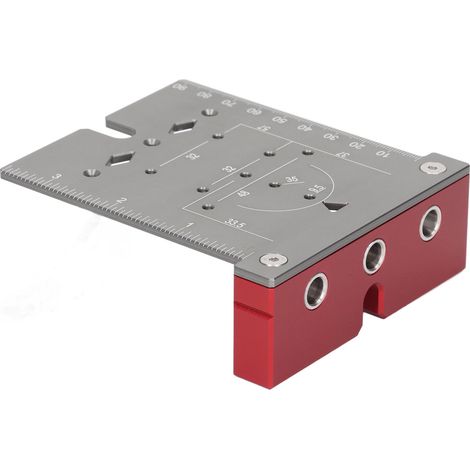 Foret 3 en 1, règle de positionnement pour connecteurs de meubles, charnière de 35 mm, ouvre-trous pour le travail du bois, outil de perçage et de positionnement pour panneaux. (1/5)