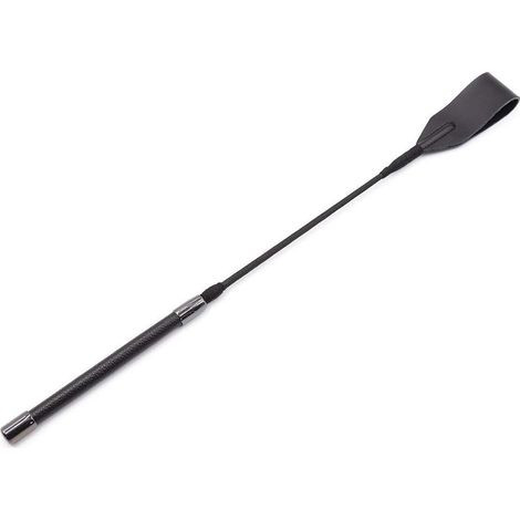 45 cm lange Lederpeitsche mit Griff und Aufhängeschnur (1/4)