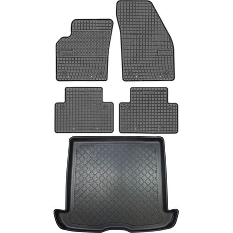 Volvo V50 Kombi (2004–05.2012) – Set: Gummifußmatten + Kofferraummatte (1/5)