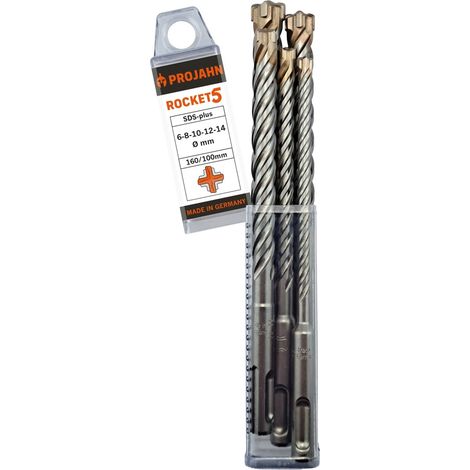 Projahn ROCKET 5 SDS-plus Set 5-tlg. Ø 6-8-10-12-14x160 mm (1/5)