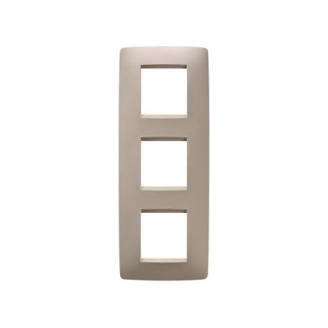 PLAQUE ONE INT. 2+2+2P V CHANVRE GEWISS GW16127TC