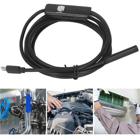Caméra tubulaire de 7 mm pour ordinateur/téléphone Android, endoscope industriel de 2 m (1/5)