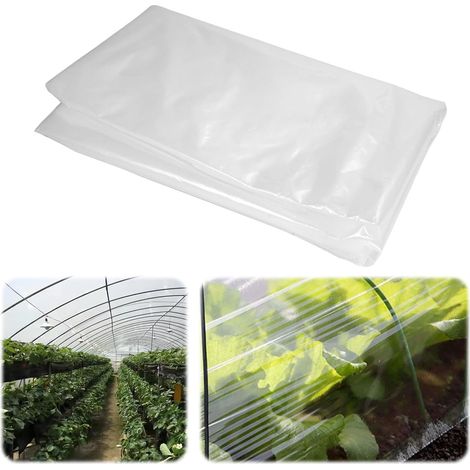 2 x 10M Bâche de Rechange pour Serre de Jardin, Bache Exterieur Tunnel (1/5)