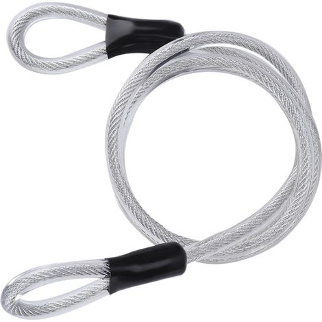 Ortviai Sécurité Cable avec Loops Câble de Sécurité 120 cm Résistant Diamètre 8mm PVC (1/3)